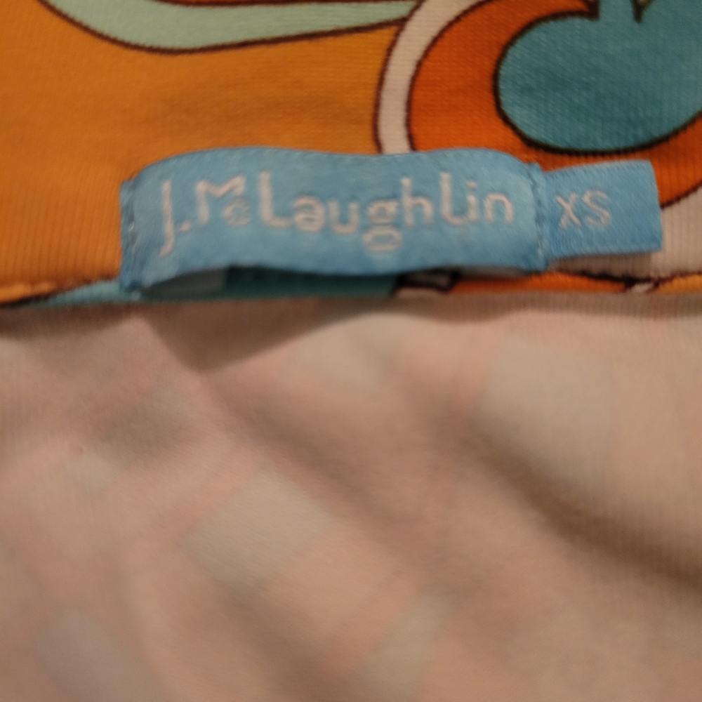 J Mclaughlin Elegant Multicolor Patterned Dress - image 4